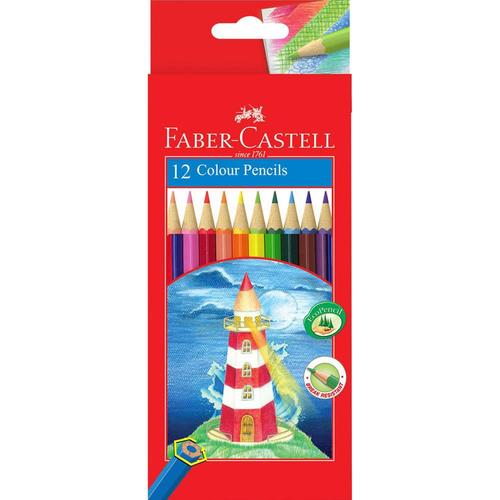 Faber Castell - Hexagonal Coloured Pencils Pack of 12