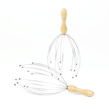 Load image into Gallery viewer, Wooden Handled Wire Head Massager
